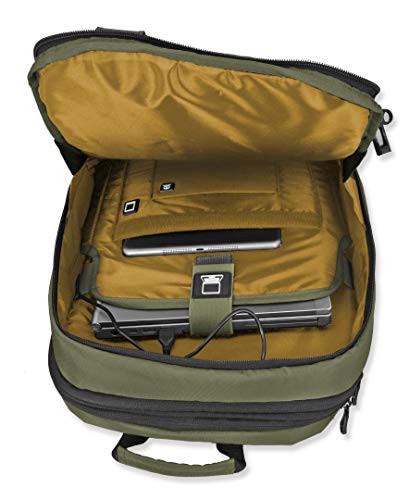 Duchamp Getaway Expandable Carry-On Backpack Suitcase - color: Olive
