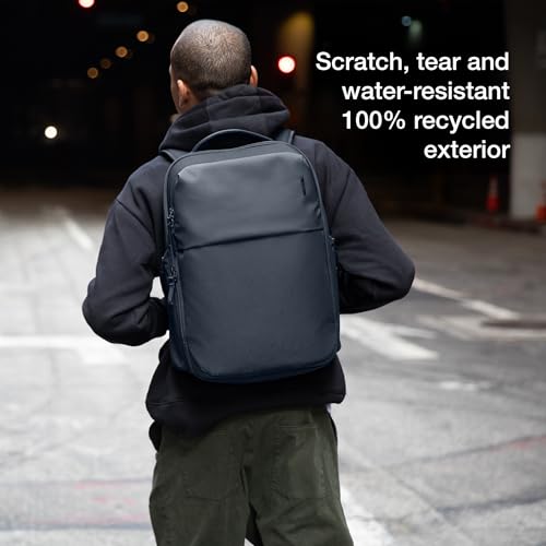 Incase A.R.C. Daypack 24L – Travel Backpack and Laptop Bag for School - Fits up to 16 inch Laptop - 4 Zippered Compartments, 2 Water Bottle Pockets - Commuter and College Backpack - Navy - color: Navy
