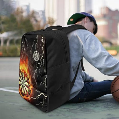 Boxing Dart Lightning Karate Baseball Sport Backpack Shoe Compartment Equipment Bags Gym Teenager Inner Pocket School Ball (Dart Fire design) - color: Dart Fire Design