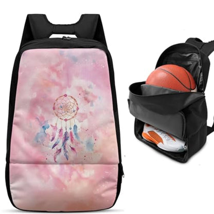 Basketball Backpack With Separate Ball Compartment And Shoes Fit Basketball Volleyball Football - color: Dreamcatcher
