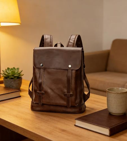 KingTo Anti Theft Laptop Backpack for Men Women, Lightweight Travel Bag | Lightweight business backpack, laptop storage and anti-theft travel styling support commute, campus and daily trips - color: Coffee