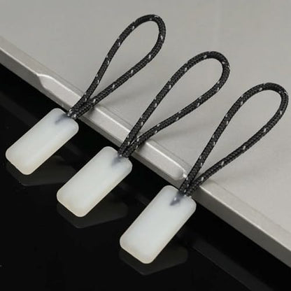 20 Pcs Self Luminous Zipper Pulls,Glow in The Dark Zipper Pulls Head for Outdoor Mountaineering Camping Easy-to-Find Heads for Backpacks, Jackets, Luggage (Square+U-Shaped) - size: Square+U-Shaped
