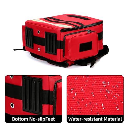 First Aid Bag Empty Medical Bag,High-Capacity Heavy-Duty ECG Backpack Medical Equipment Case for Nursing Student,Therapist,Doctors