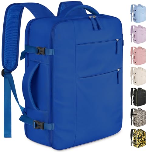 Capolo Travel Backpack for Women Men Waterproof Laptop Backpack Airlines Approved Personal Item Backpack Bag Computer Bookbag for Business, Work, Traveling Fits 15.6 Inch Laptop(Royal Blue) - color: Royal Blue, size: 15.6 Inch