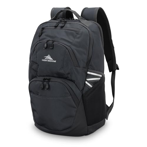 High Sierra Swoop SG Backpack, Travel or Work Laptop Bookbag with Drop Protection Pocket, and Tablet Sleeve, One Size, Mercury - color: Mecury