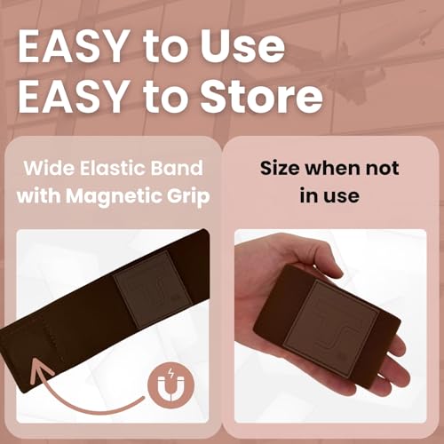 Trolley Strap Carryon Luggage Strap Over Suitcase Handle for Attaching Carryon Bag Travel Accessories TSA Approved Carry-On Add a Bag Belt Sleeve for A Tote Backpack Purse (Dark Brown) - color: Dark Brown