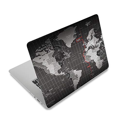 ArtSo Laptop Skin Sticker Decal,16.5” 17” 17.3 inch Laptop Universal Netbook PC Notebook Vinyl Reusable Skin Sticker Cover Art Case Protector Personalized, Free 2 Wrist Pad,World Map - color: World Map