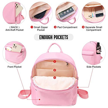 LOVEVOOK Backpack for Women Light Weight Waterproof Backpack Purses Daily Backpack… | Light Weight - color: Pink