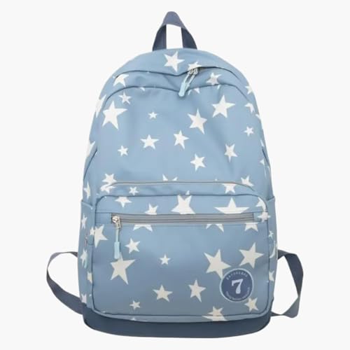 Large Travel Backpack for Women Durable Nylon Hiking Backpack Laptop Bookbag Daypack (Blue) - color: Blue