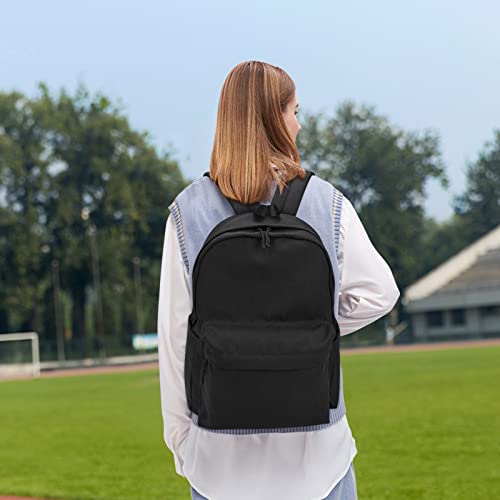 Travel Backpack for Men and Women,Classic Mini Backpack,Hiking, Lightweight Casual College Bookbag Daily Bag Daypack for Travel,Work,Gym (Black) - color: Black