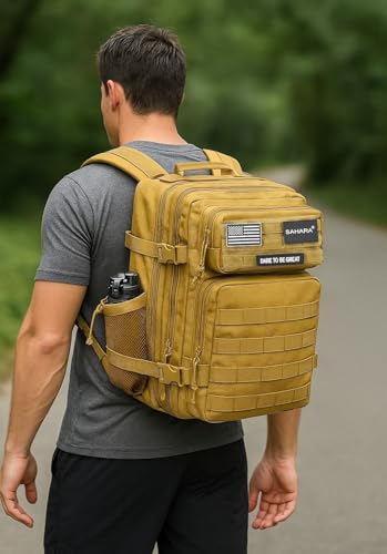 SAHARA - Raider Series Travel Bag & Laptop Backpack for Laptops up to 17.3-inch, Khaki, (LT00089) - color: Khaki