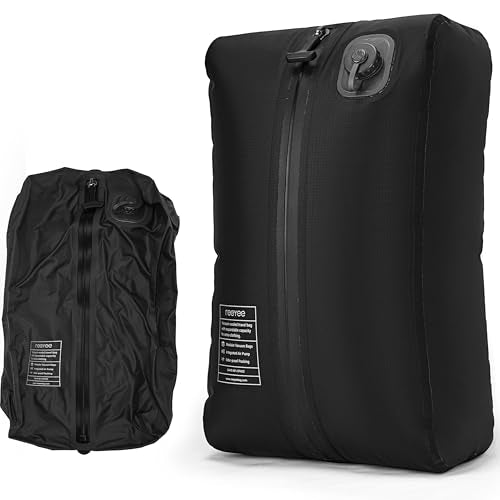 reeyee 20L Vacuum Compression Bag for Travel, Rechargeable Pump, 1 Pack - color: Black