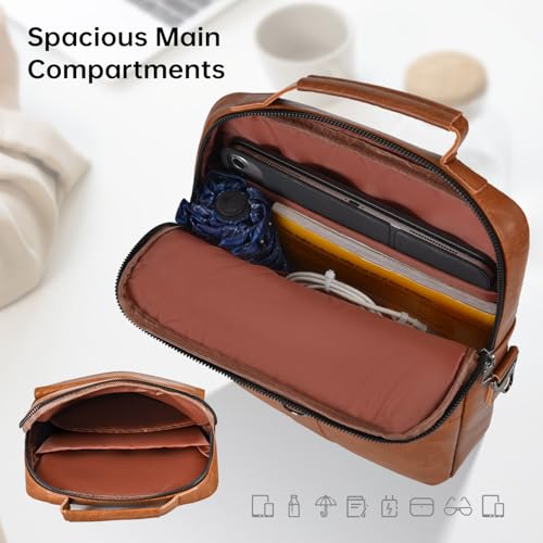 11 Inch Tablet Sleeve Case, Leather iPad Bag for 2026 iPad Air 11 M4 M3 & Pro 11 M4 M5 with Magic Keyboard, Fire HD 10/Max 11, Galaxy Tab A9+ Plus, Brown - color: Brown, size: 9-11 Inch