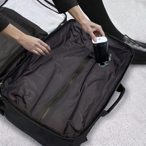 Vacuum Travel Backpack 60L with Air Pump Vacuum Water Resistant Air Compression System Carry On Suitcase Luggage with Rain Cover Black - color: Black, size: Vacuum