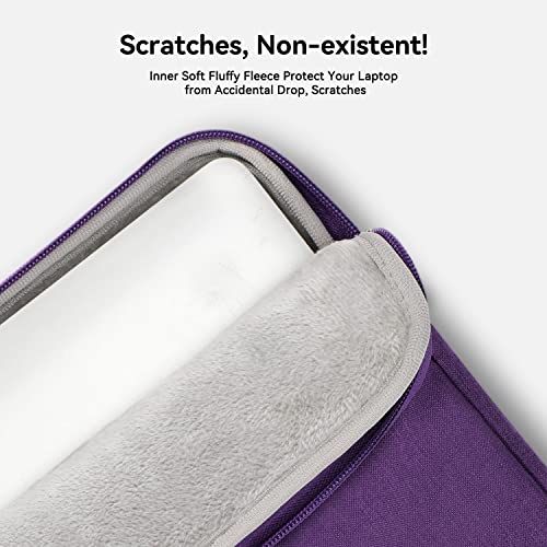 Voova Laptop Bag 15.6 Inch for Women, Waterproof Computer Sleeve Carrying Case with Shoulder Straps & Handle Compatible with Macbook Air 15, MacBook Pro 15/16, 15-16 Inch Hp Dell Lenovo Asus, Purple - color: Purple, size: 14-15.6In & 2019 New Macbook Pro