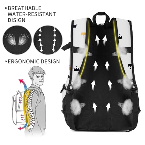 rickyh style School Backpack Travel Bag for Men & Women Lightweight College Back Pack with Laptop Compartmen - color: 04hbg