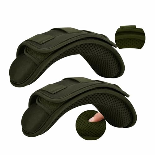 ZINMARK 2-Pack Tactical Shoulder Pad with Ultra-Thick Cushion for Vest Shoulder Straps and Backpacks, Comfort and Breathable - color: Dark green