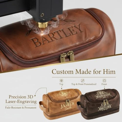 Groomsmen Gifts Personalized Toiletry Bag for Men, 3D Engraved Travel Toiletry Bag with Hanging Hook, Personalized Gifts for Men Groom Groomsmens Proposal, Unique Wedding Party Favors - color: Groomsmen Gift
