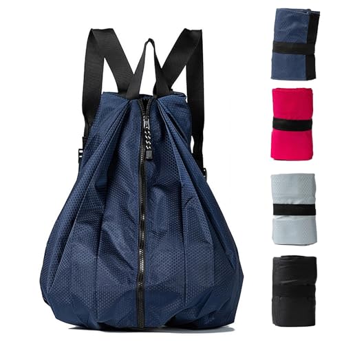 Ultra Lightweight Waterproof Small Hiking Backpack,Packable, Foldable Collapsible For Beach, Camping And Gym,Small Gym Bag, Casual daypacks, Travel Backpack, (Blue) - color: Blue