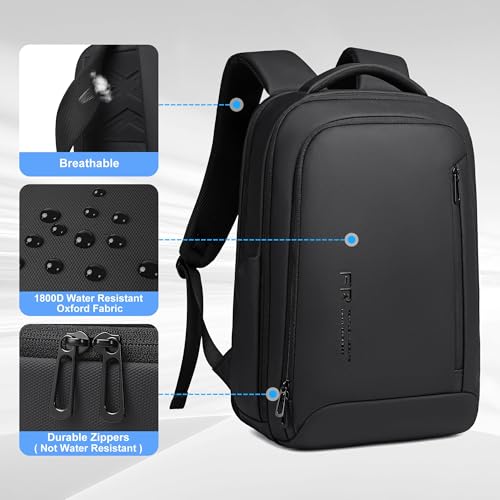 Fenree.geer Laptop Backpack for Men, Business Backpack with USB Charging Port,Water Resistant Tech Backpack, Mens 17 Inch Laptop Bag for Work/Commuter/College - size: Standard