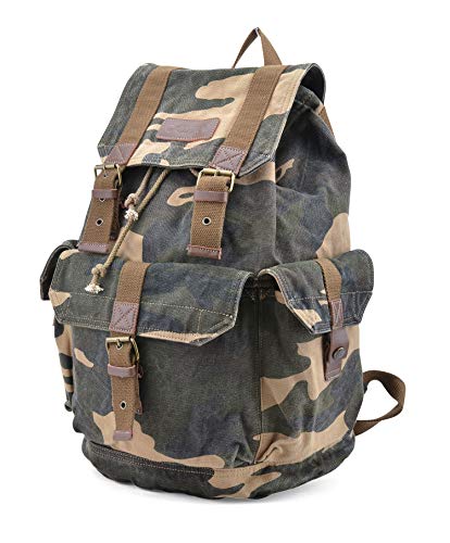 GOOTIUM 21101CAM Specially High Density Thick Canvas Backpack Rucksack (camouflage) - color: Camouflage, size: Large