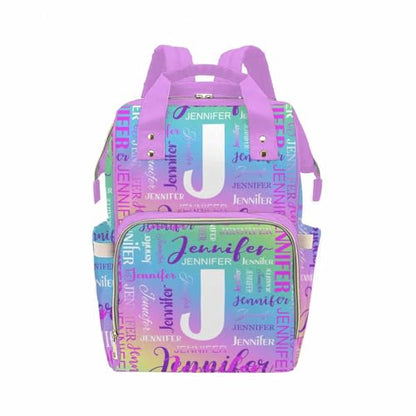 MyPupSocks Customized Diaper Bag Backpack, Personalized Diaper Bag with Name Mummy Nappy Baby Bag Shoulders Casual Daypack Daycare Travel Bag for Boys Girls - color: Color 11