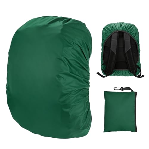M METERXITY Waterproof Backpack Rain Cover, Waterproof Backpack Cover, Bag Rain Cover with A Carry Pouch for Hiking/Biking/Camping/Outdoor Traveling - color: Postal Green, size: Small(15L-25L)