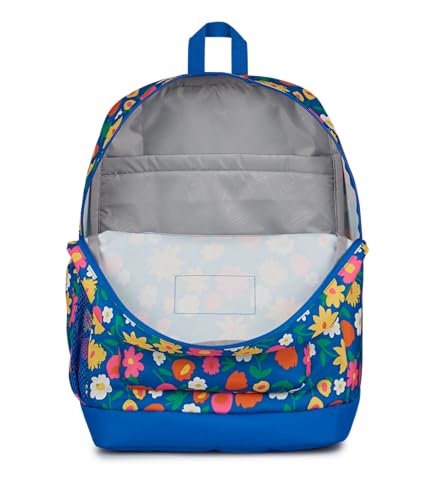 JanSport Cross Town Plus Backpack - Large Main Compartment, Side Water Bottle Pocket, 15-Inch Padded Laptop Sleeve - Flower Market - color: Flower Market