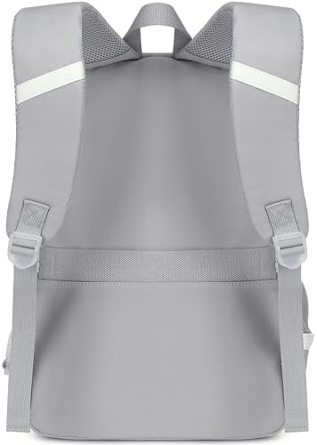 Classic Diamond School Backpack for Girls Laptop Backpack Cute Bookbag Kawaii College Backpack School Backpacks for Teens Girls Student (Grey) - color: Grey