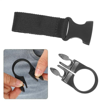 Bottle Clip 4Pcs Water Bottle Hanging Clips Buckle Portable Mineral Water Bottles Ring Holder Keychain Carrier for Backpack Belt Webbing Strap for Outdoor Camping Hiking 1.4 Inch