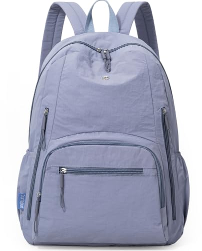 Backpack for Women, Work College Laptop Backpack, Lightweight Travel Backpack Purse, Casual Daypack Bag (Blue) - color: Blue