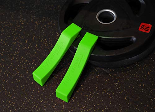 Deadlift Jack Alternative (1 Pair) Easy to Load and Unload Weight Plates, Perfect for Deadlift, Crossfit, Powerlifting, Weightlifting, Home Gym for Your Gym Bag - color: E: Green