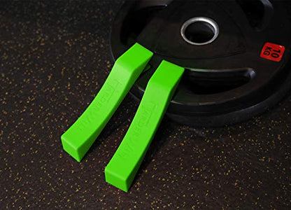 Deadlift Jack Alternative (1 Pair) Easy to Load and Unload Weight Plates, Perfect for Deadlift, Crossfit, Powerlifting, Weightlifting, Home Gym for Your Gym Bag - color: E: Green