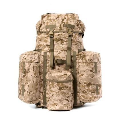 MT PLCE Tactical Backpack with Internal Frame, Military Rucksack for Outdoor, Hiking, Survival Pixel Desert - color: Marpat Desert