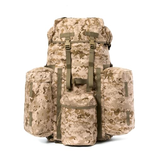 MT PLCE Tactical Backpack with Internal Frame, Military Rucksack for Outdoor, Hiking, Survival Pixel Desert - color: Marpat Desert