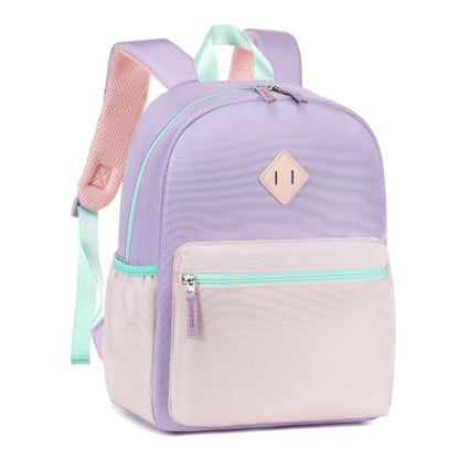 abshoo Toddler Backpack for Girls Preschool Backpacks School Bookbag for Kids 4-6(Pink and Purple) - color: Pink-purple
