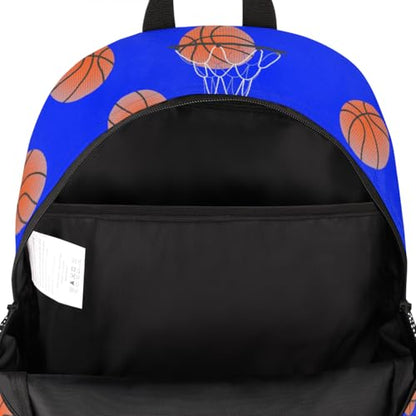 Basketball Laptop Backpack for Women Men, Blue Work Travel Computer Backpacks, 18.3 Inch Large Computer Nurse Teacher Bags Casual Daypack - color: Multicolor 13