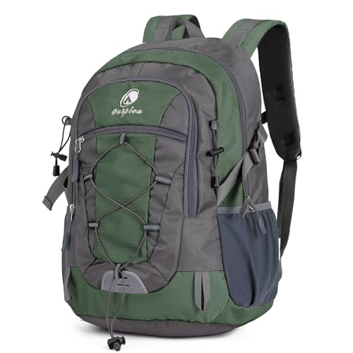 25L Small Hiking Backpack with Chest Strap for Men Women, Waterproof Travel Backpack Day Pack, Lightweight Padded Hiking Daypacks for Camping Traveling Outdoor Sports, Green - color: Green
