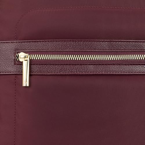 Samsonite Mobile Solutions 2 Deluxe Backpack, Laptop & Tablet Backpack with Padded Compartments, Front Zippered Pocket with Organizer, Water Bottle Pockets, StackIt™ Strap, Work & Travel Bag - Merlot - color: Merlot