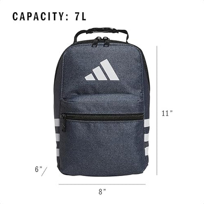 adidas Kids Santiago Lunch Bag - color: Twill Onix Grey/Black/3