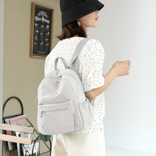 Mini Backpack Purse for Women, Stylish Daypack Shoulder Bag, Small Lightweight Daypack for Work Travle College (A- Cream White) - color: A- Cream White