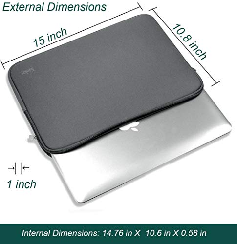 Laptop Sleeve Case,13-13.3 Inch Resistant Neoprene Laptop Sleeve/Notebook Computer Pocket Case/Tablet Briefcase Carrying Bag-(Grey) - color: Grey, size: 13.3 inch
