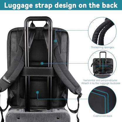 Smatree 17-18inch Hard Travel Men Gaming Laptop Bag for Alienware 18 Area-51/x17 R2, ASUS Vivobook 17/TUF Gaming A17/F17, MSI Stealth 18 AI/Titan 18/CreatorPro X18, Lenovo V17/HP Laptop 17 Backpack - color: Black-for 17.3 Inch