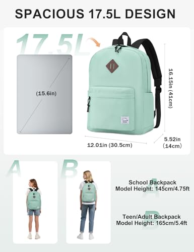 VASCHY Casual, Aqua, M - color: Aqua