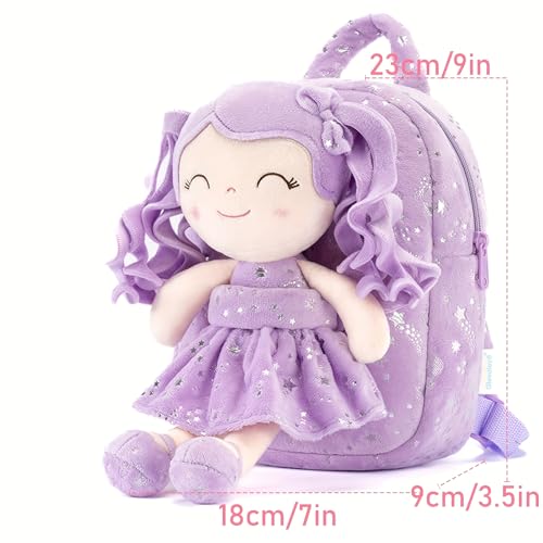 Gloveleya Kids Backpack - Purple 9 Inches - color: A0045purple, size: 9 inches