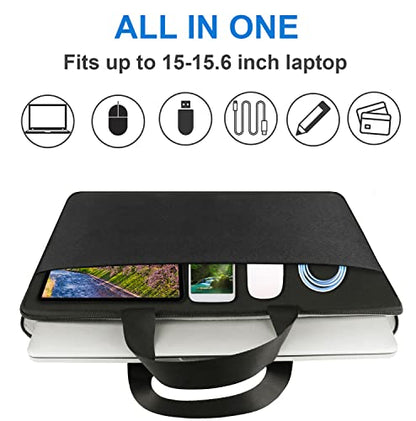 Laptop Case 17.3 Inch, Slim Water Resistant Laptop Sleeve Shockproof Protective Computer Cover Carrying Bag for 17" HP Asus Acer Dell Lenovo Notebook, (Black) - color: Black, size: 17 Inch