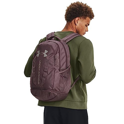 Under Armour Unisex Hustle 5.0 Backpack - color: (057) Ash Taupe / Ash Taupe / Pewter