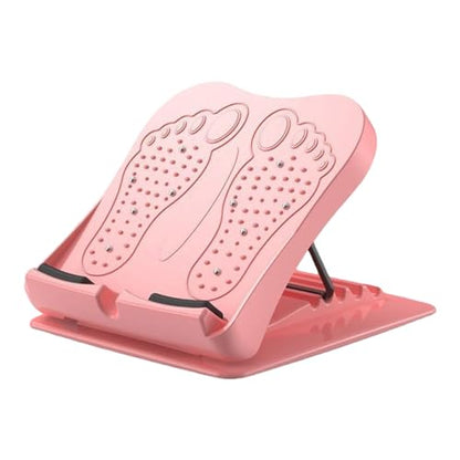 Foldable Calf Stretching Board Space Saving Adjustable Stretching Platform for Gym Training At Home Leg Stretch Board - color: Playful Powder
