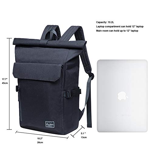 KAUKKO Casual Daypacks&multipurpose backpacks，Outdoor Backpack,Travel Casual Rucksack，Laptop Backpack Fits 15" - color: 12black