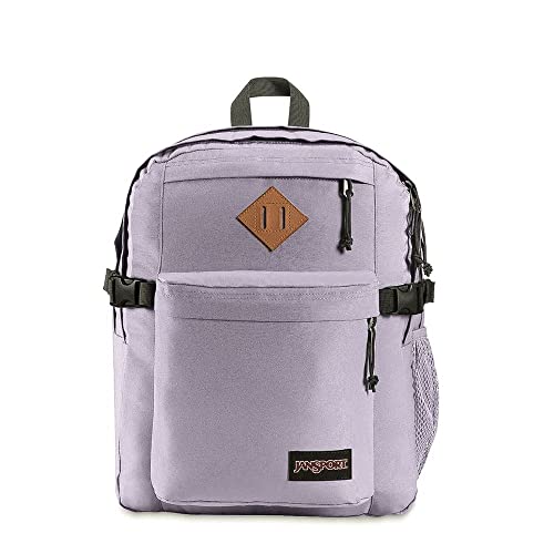 JanSport Main Campus Backpack - Travel or Work backpack w 15-Inch Laptop Sleeve and Dual Water Bottle Pockets, Pastel Lilac - color: Pastel Lilac